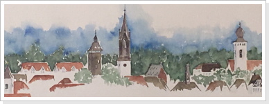 Bretten Panorama III (30 x 70 cm)